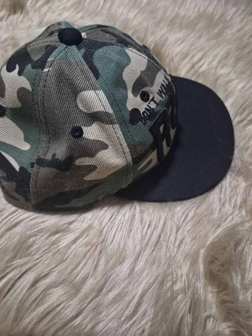 Camouflage Flat Brim Snapback Hat